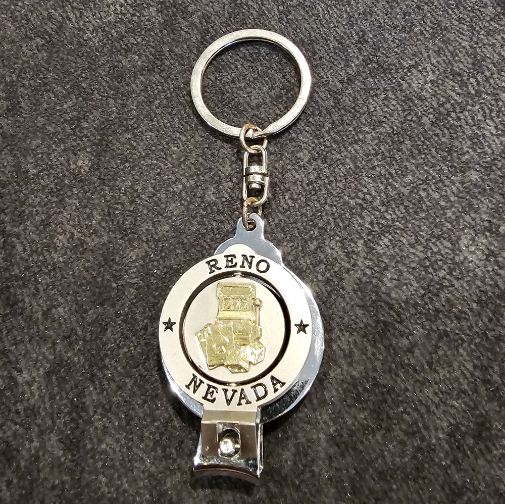Keychain Reno Nevada Fingernail Clippers EUC